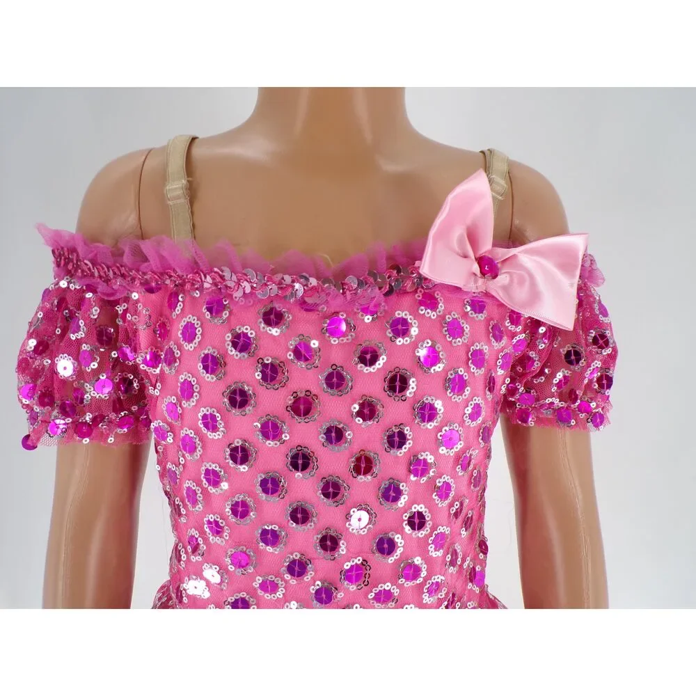 Pre-Owned Dance Costume Curtain Call E369 Small Child Hot Pink Jazz